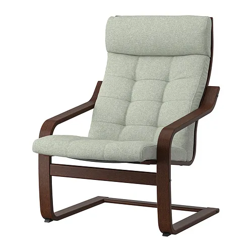 POÄNG - 扶手椅, 棕色/Gunnared 淺綠色, 41 公分 | IKEA 線上購物 - PE900864_S4