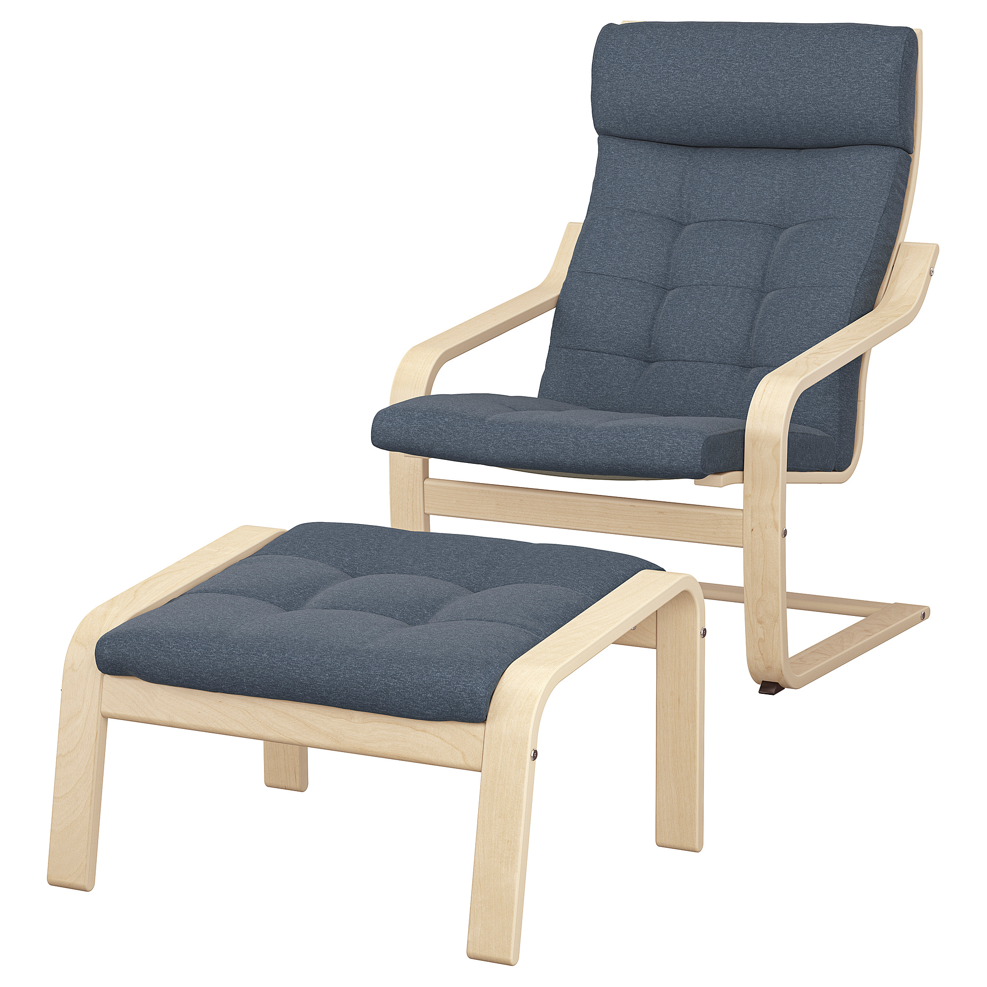 POÄNG armchair and footstool