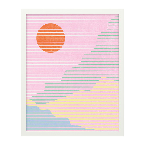 RÖDALM - frame with poster, striped sunset, 40x50 cm | IKEA Taiwan Online - PE966026_S4