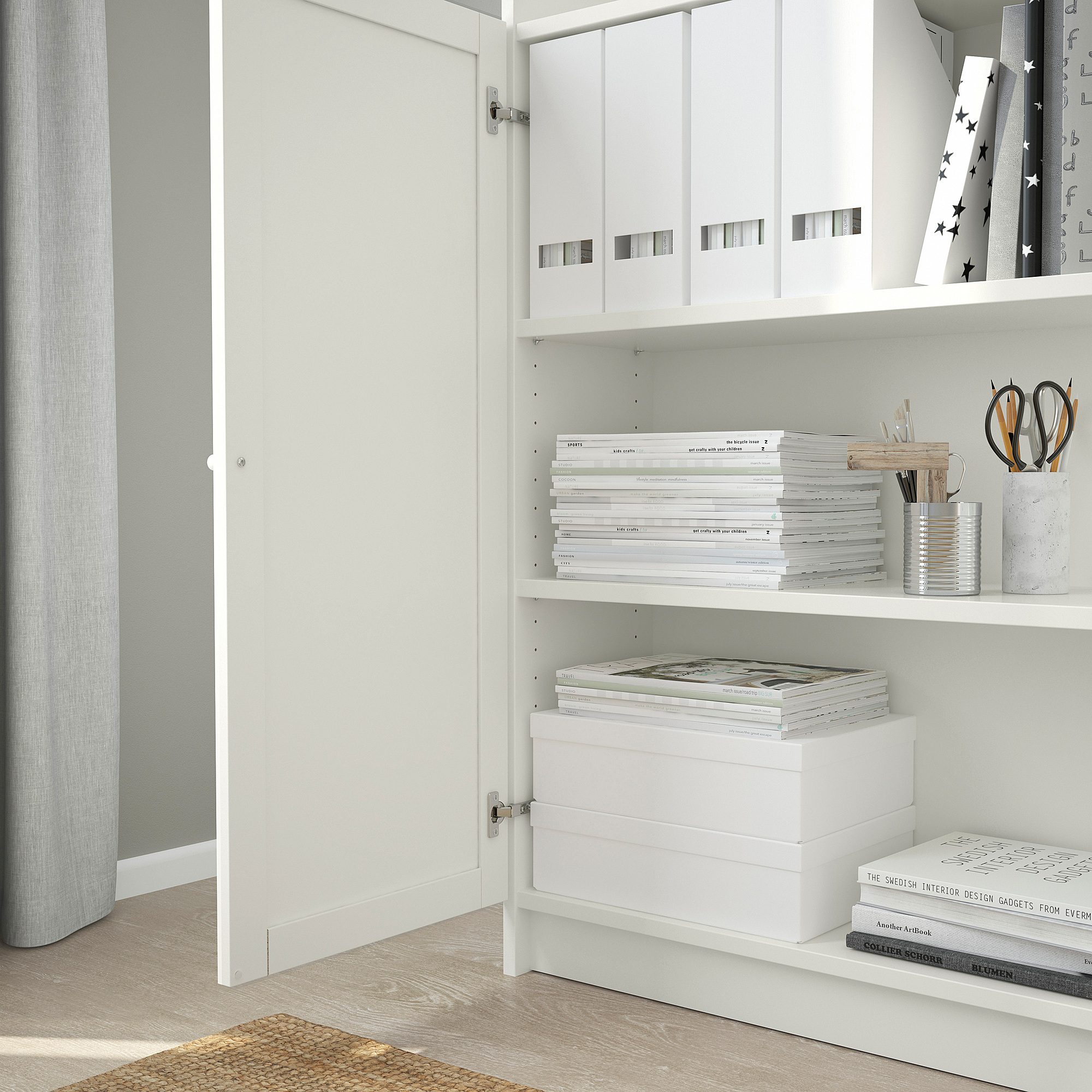 BILLY bookcase with doors