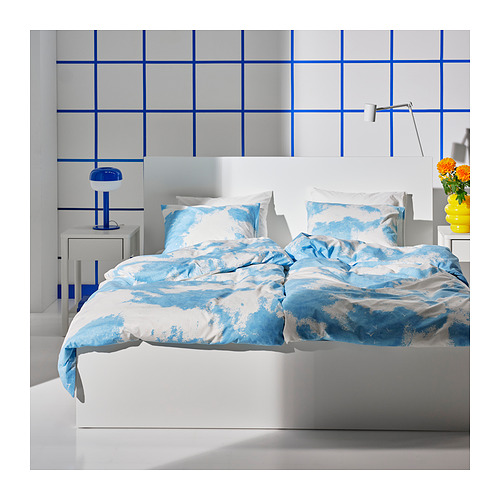ÄNGSVITVINGE duvet cover and pillowcase