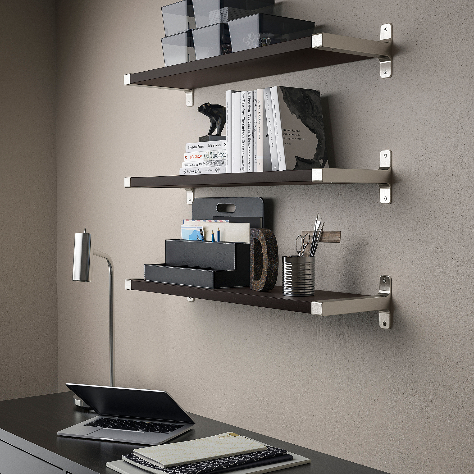 BERGSHULT/GRANHULT wall shelf combination