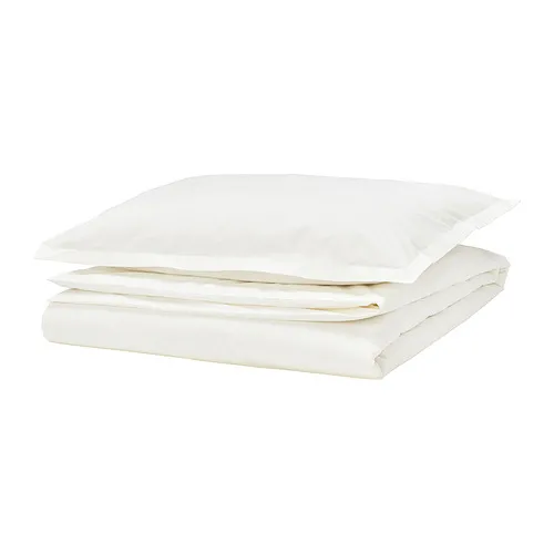 HAMPFLOCKEL - 被套附一個枕頭套, 白色, 150x200/50x80 公分 | IKEA 線上購物 - PE966063_S4