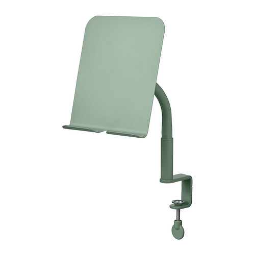 RELATERA - phone/tablet holder, with clamp/light grey-green | IKEA Taiwan Online - PE935027_S4