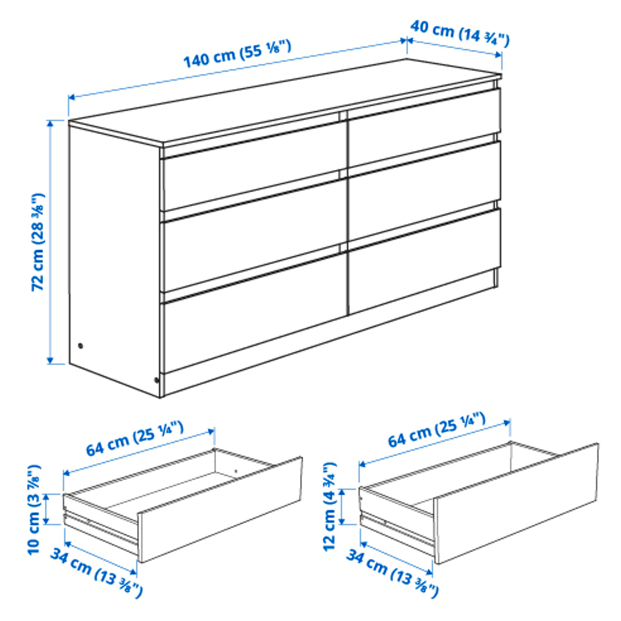 SLATTUM/KULLEN 臥室家具 4件組