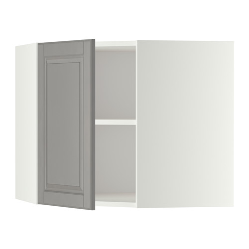 METOD corner wall cabinet with shelves