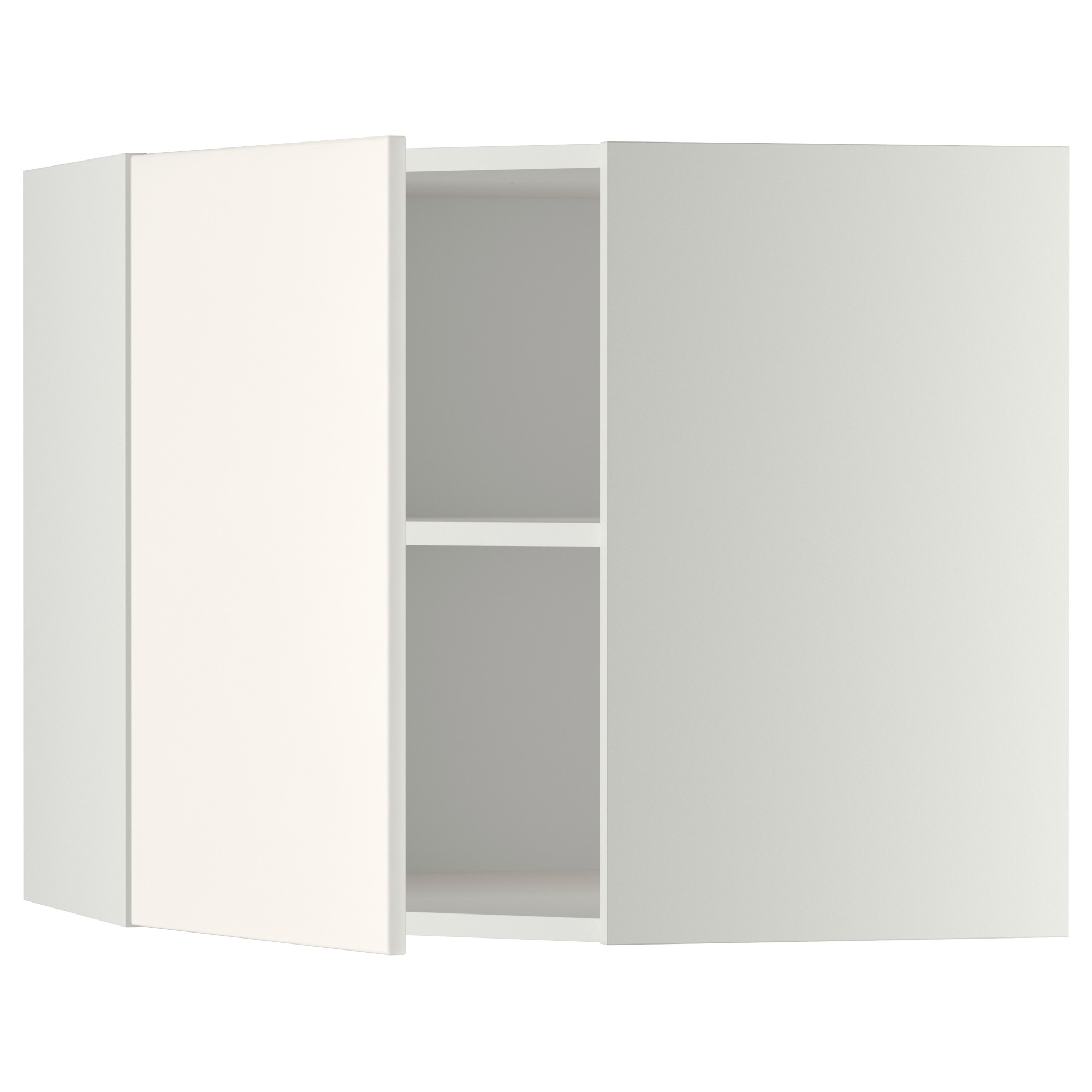 METOD corner wall cabinet with shelves