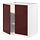 METOD - base cabinet with shelves/2 doors, white Kallarp/high-gloss dark red-brown | IKEA Taiwan Online - PE764907_S1