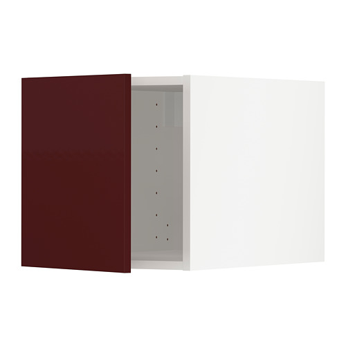 METOD - top cabinet, white Kallarp/high-gloss dark red-brown | IKEA Taiwan Online - PE764957_S4