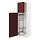 METOD - high cabinet with cleaning interior, white Kallarp/high-gloss dark red-brown | IKEA Taiwan Online - PE764964_S1