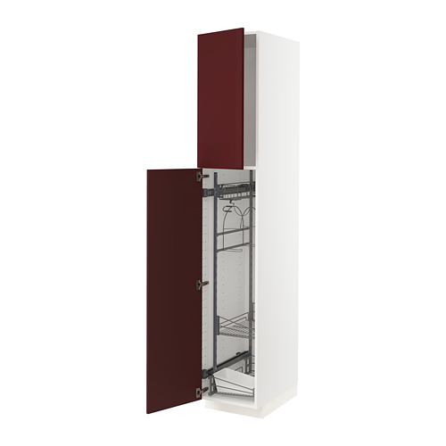 METOD - high cabinet with cleaning interior | IKEA Taiwan Online - PE764800_S4