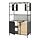 ÄSPINGE - kitchenette, black/ash, 120x60x202 cm | IKEA Taiwan Online - PE862965_S1