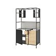 ÄSPINGE - kitchenette, black/ash, 120x60x202 cm | IKEA Taiwan Online - PE862965_S2 