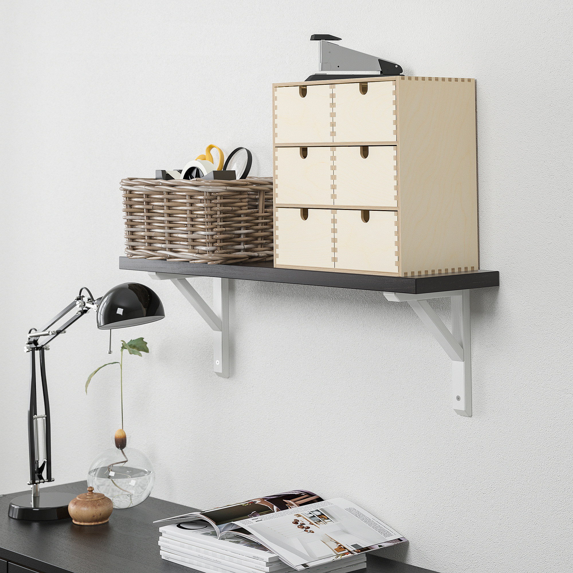 BERGSHULT/SANDSHULT wall shelf