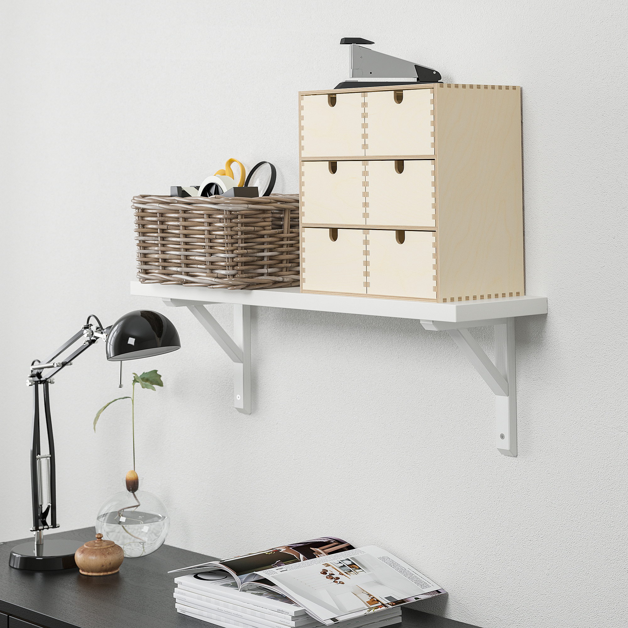 BERGSHULT/SANDSHULT wall shelf