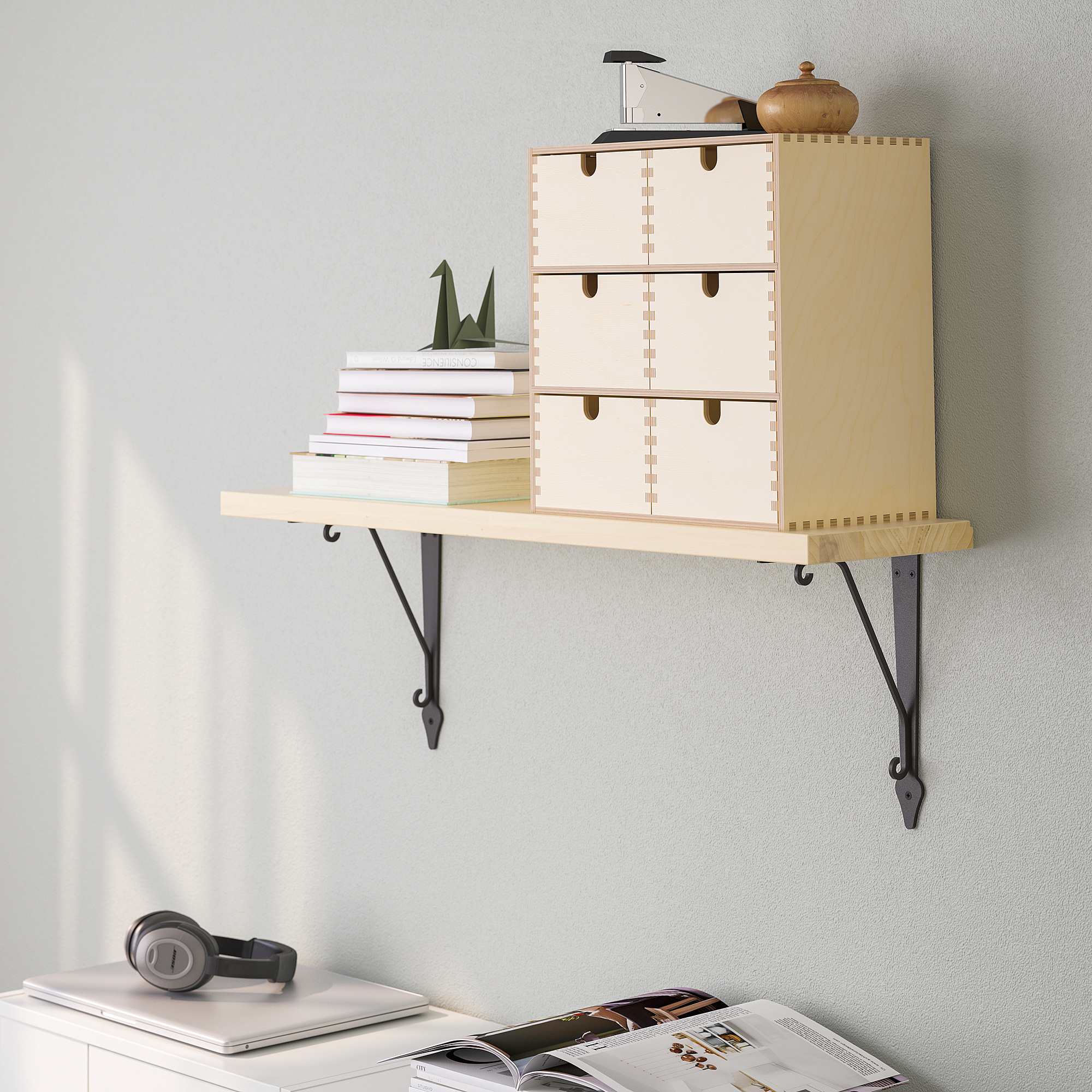 TRANHULT/KROKSHULT wall shelf