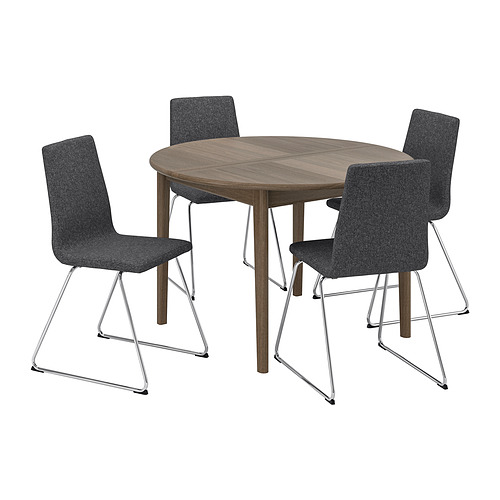 SKANSNÄS/LILLÅNÄS table and 4 chairs