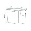 TRÖSKNING bin with lid