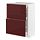 METOD/MAXIMERA - base cab with 2 fronts/3 drawers, white Kallarp/high-gloss dark red-brown | IKEA Taiwan Online - PE764857_S1