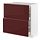 METOD/MAXIMERA - base cab with 2 fronts/3 drawers, white Kallarp/high-gloss dark red-brown | IKEA Taiwan Online - PE764858_S1