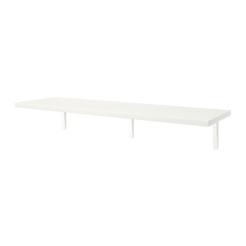 BERGSHULT/TOMTHULT - shelf with bracket, white, 120x30 cm | IKEA Taiwan Online - PE820283_S4