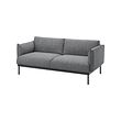 ÄPPLARYD - 雙人座沙發, Lejde 灰色/黑色 | IKEA 線上購物 - PE820289_S2 