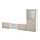 BESTÅ - TV storage combination/glass doors, white Sindvik/Lappviken light grey/beige | IKEA Taiwan Online - PE820301_S1
