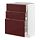 METOD/MAXIMERA - base cabinet with 3 drawers, white Kallarp/high-gloss dark red-brown | IKEA Taiwan Online - PE764859_S1