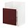 METOD/MAXIMERA - bc f BREDSJÖN sink/2 fronts/2 drws, white Kallarp/high-gloss dark red-brown | IKEA Taiwan Online - PE764882_S1