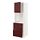METOD/MAXIMERA - hi cab f ov w dr/2 frnts/2 hi drwrs, white Kallarp/high-gloss dark red-brown | IKEA Taiwan Online - PE764899_S1