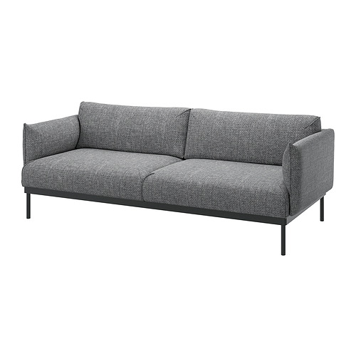ÄPPLARYD - 三人座沙發, Lejde 灰色/黑色 | IKEA 線上購物 - PE820325_S4