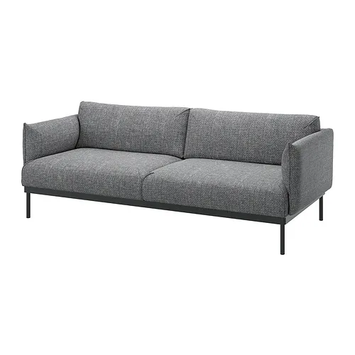 ÄPPLARYD - 三人座沙發，Lejde 灰色/黑色 | IKEA 線上購物 - PE820325_S4