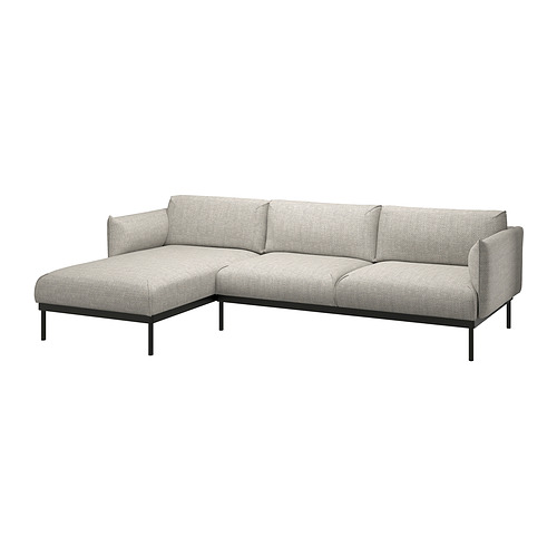 ÄPPLARYD - 三人座沙發附躺椅, Lejde 淺灰色 | IKEA 線上購物 - PE820344_S4