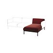 ÄPPLARYD - chaise longue section, Djuparp red-brown | IKEA Taiwan Online - PE820369_S2 