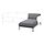 ÄPPLARYD - chaise longue section, Lejde grey/black, 93x162x47 cm | IKEA Taiwan Online - PE820368_S1