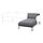 ÄPPLARYD - chaise longue section, Lejde grey/black | IKEA Taiwan Online - PE820368_S1