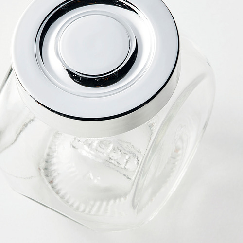 RAJTAN - 香料罐, 玻璃/鋁色 | IKEA 線上購物 - PE863138_S4
