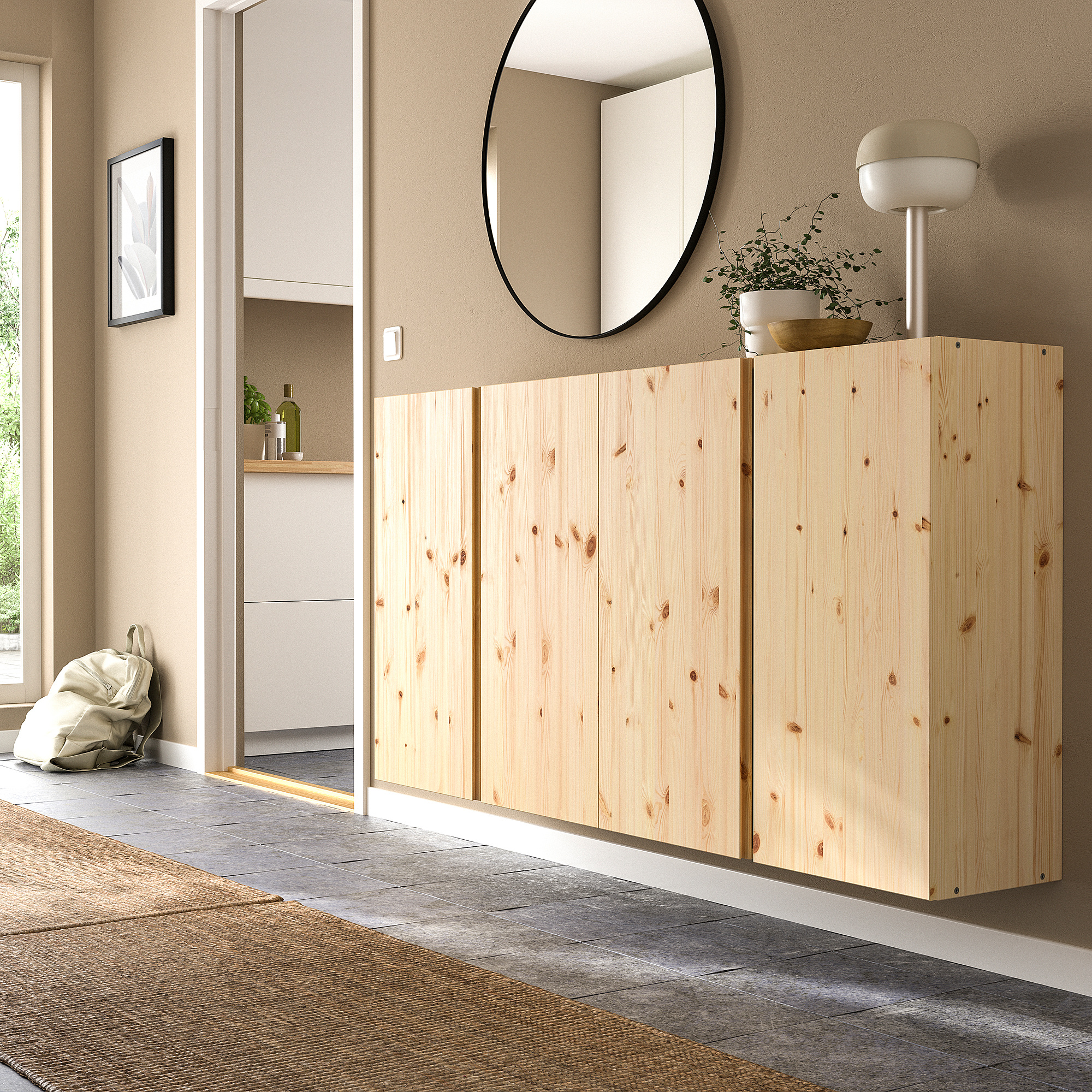 IVAR wall cabinet with doors