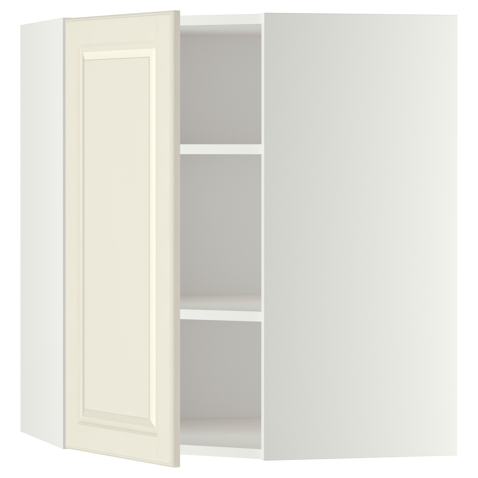 METOD corner wall cabinet with shelves