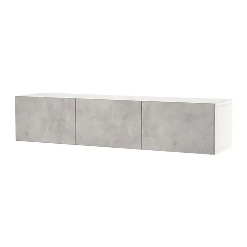 BESTÅ - 電視櫃附門板, 白色/Kallviken 淺灰色, 180x42x38 公分 | IKEA 線上購物 - PE820444_S4