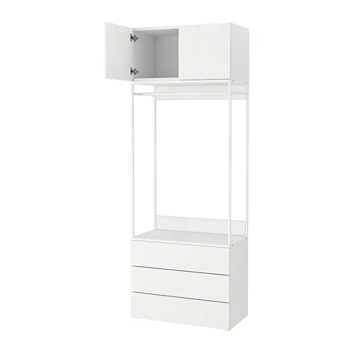 PLATSA - 2門3抽衣櫃/衣櫥, 白色/Fonnes 白色, 80x42x221 公分 | IKEA 線上購物 - PE766215_S4
