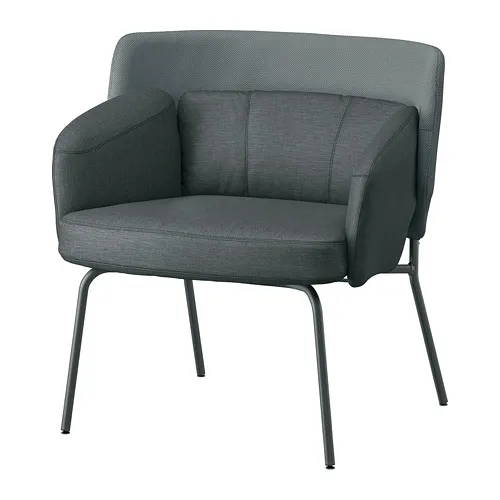 BINGSTA - armchair, Vissle dark grey/Kabusa dark grey | IKEA Taiwan Online - PE765307_S4