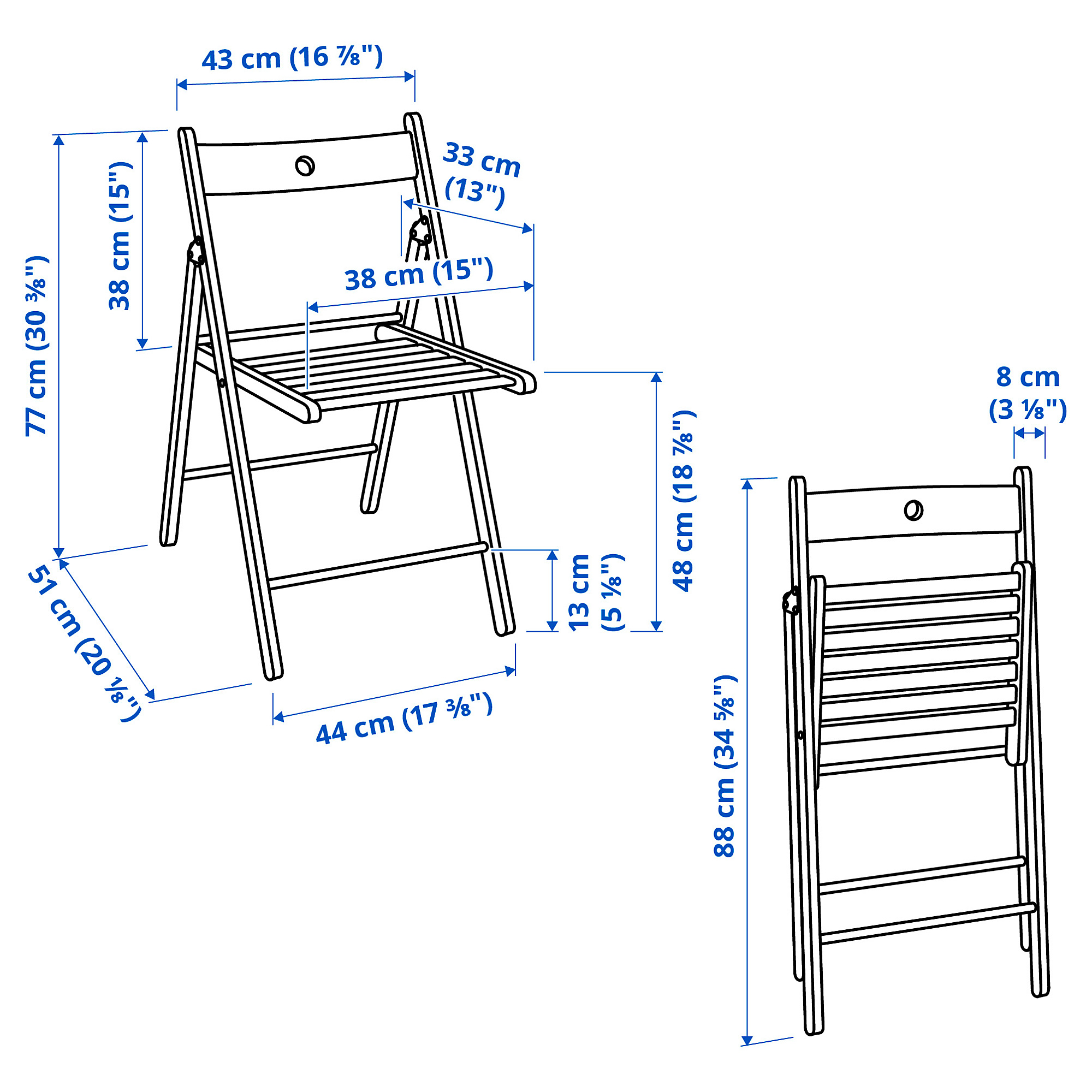 FRÖSVI folding chair