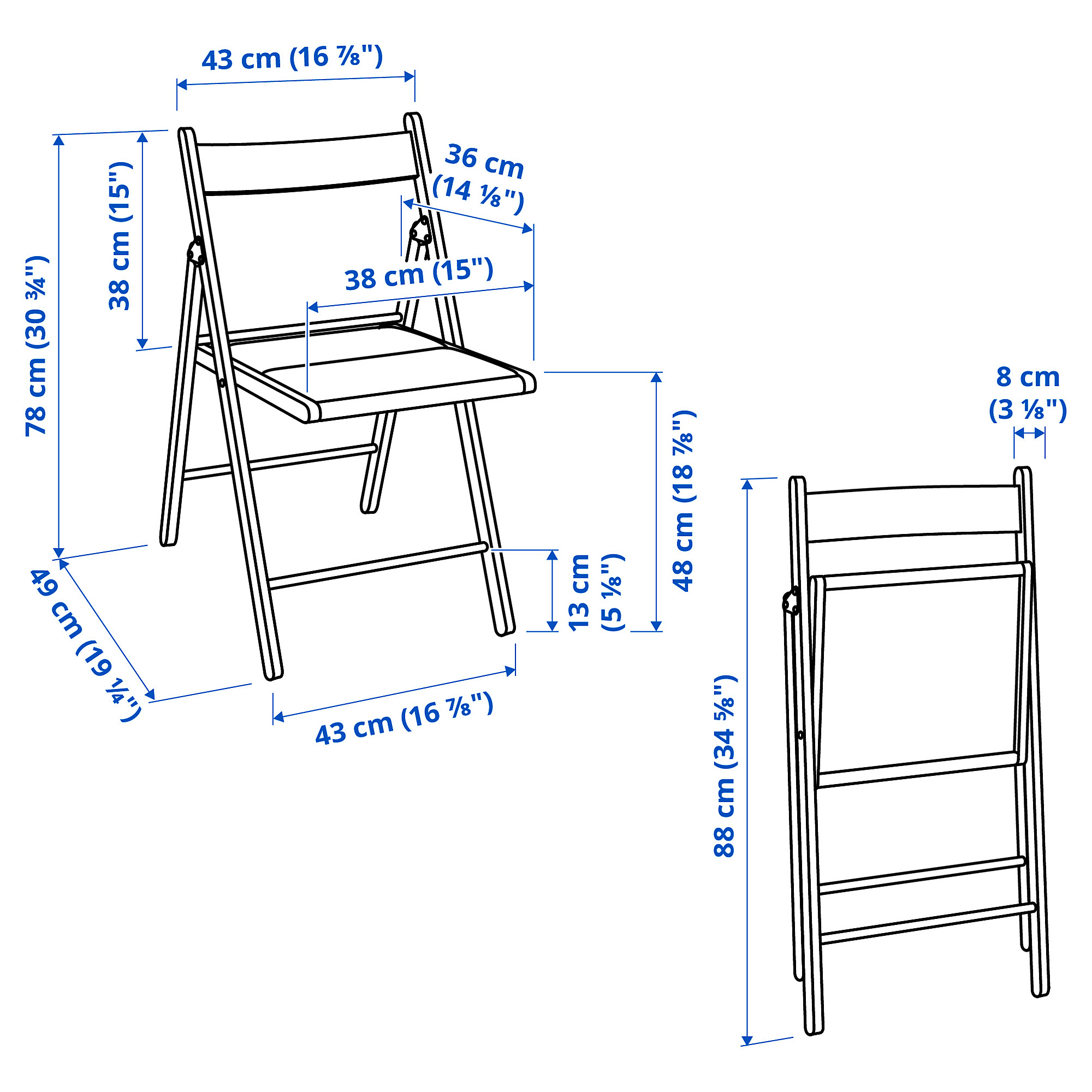 FRÖSVI folding chair