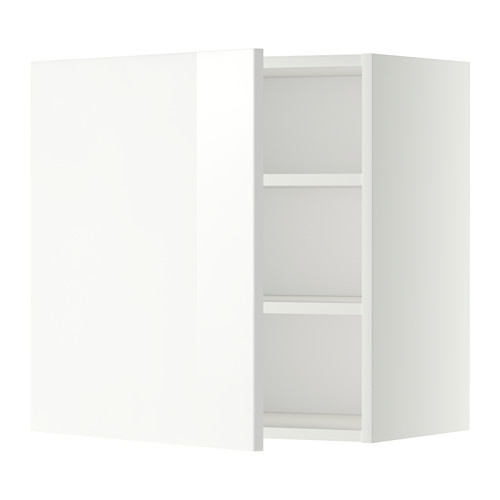 METOD - wall cabinet with shelves, white/Ringhult white | IKEA Taiwan Online - PE345621_S4