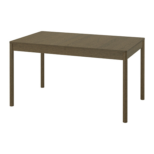TONSTAD - extendable table, brown stained oak veneer, 140/196x85 cm | IKEA Taiwan Online - PE966253_S4