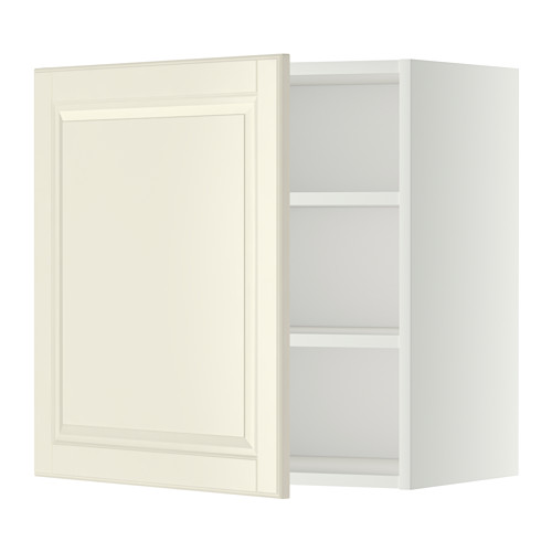 METOD - wall cabinet with shelves, white/Bodbyn off-white | IKEA Taiwan Online - PE345635_S4
