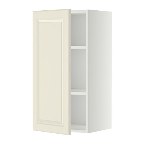 METOD - wall cabinet with shelves, white/Bodbyn off-white | IKEA Taiwan Online - PE345683_S4