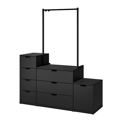 NORDLI - 抽屜櫃/8抽, 碳黑色 | IKEA 線上購物 - PE765415_S4