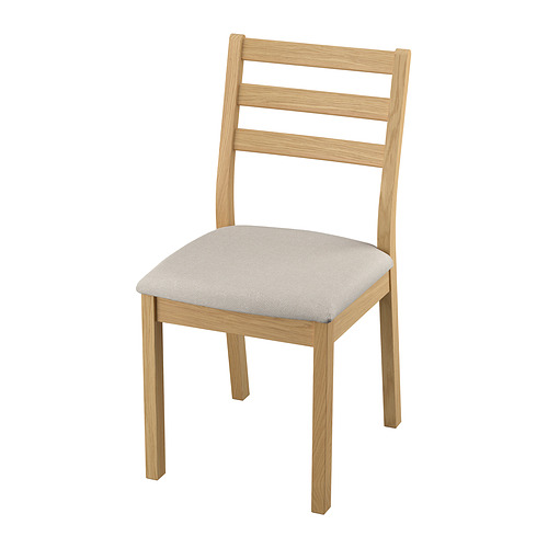 TONSTAD - chair, oak effect/Fridtuna light beige | IKEA Taiwan Online - PE966275_S4